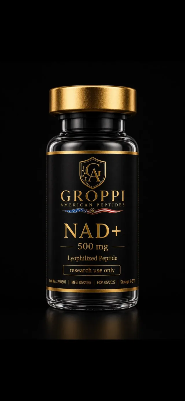 Groppi American Peptides NAD+ 500mg research vial