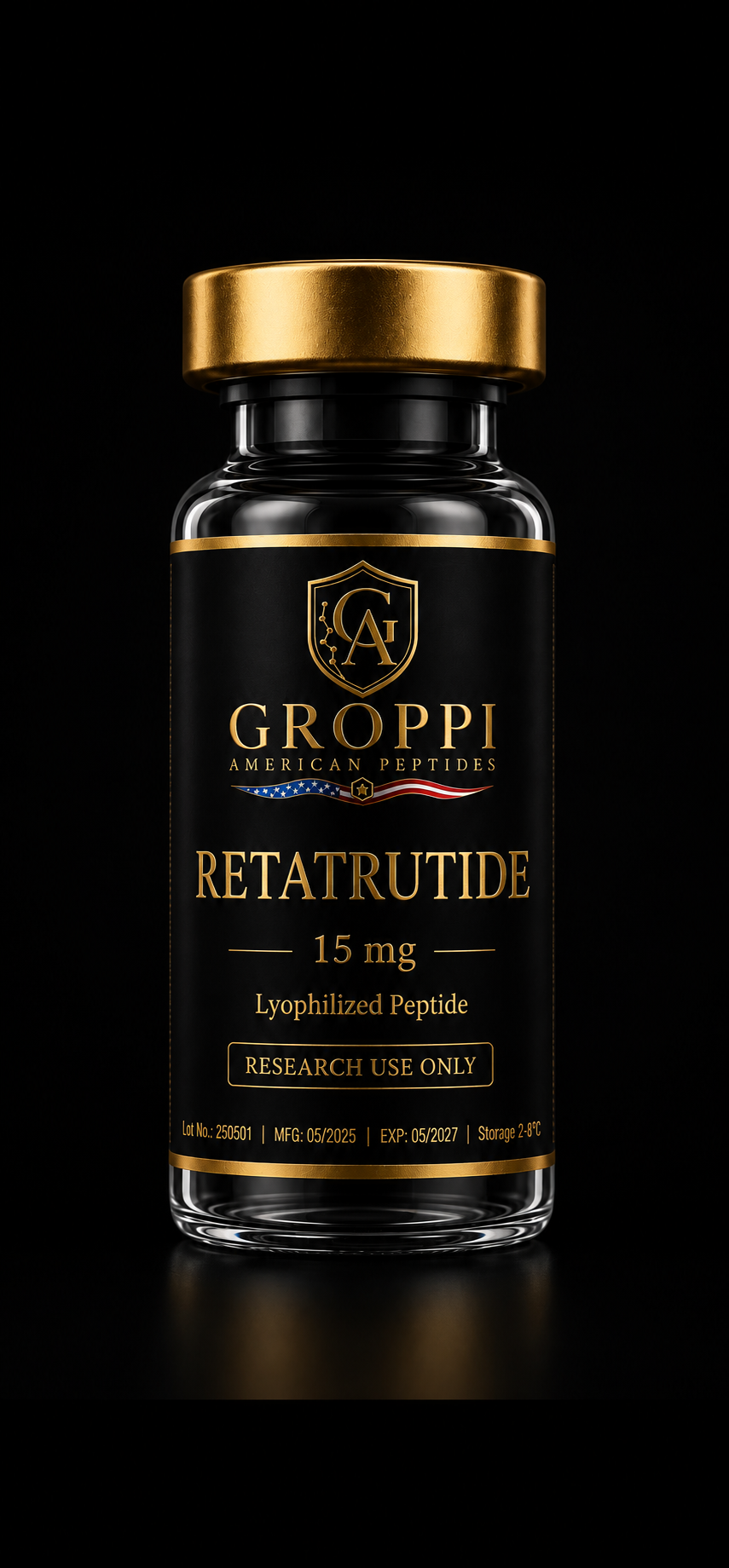 Retatrutide 15 mg research vial
